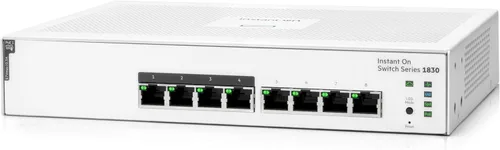 Miniatura 7 de Switch HPE Networking Instant On Serie 1830 de 8 puertos Gb Smart-Managed Layer 2 Ethernet con PoE 8X 1G 4X CL4 PoE (65 W) Sin ventilador
