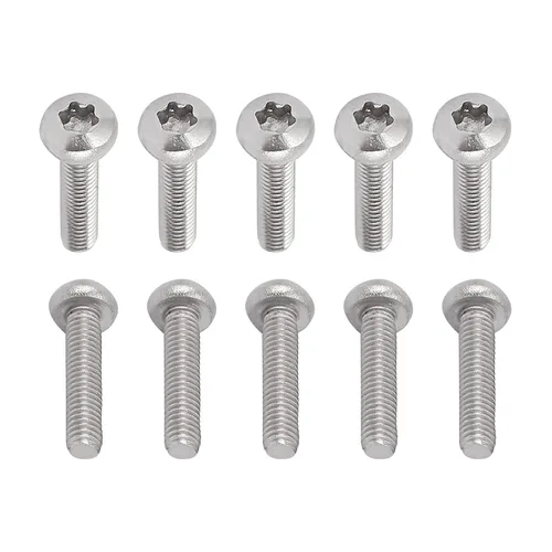 Miniatura 47 de DTGN Tornillos Torx de cabeza plana M1.0.236x0.118 in (DXL), paquete de 20, buenos para maquinaria, sujetadores de seguridad Torx de acero