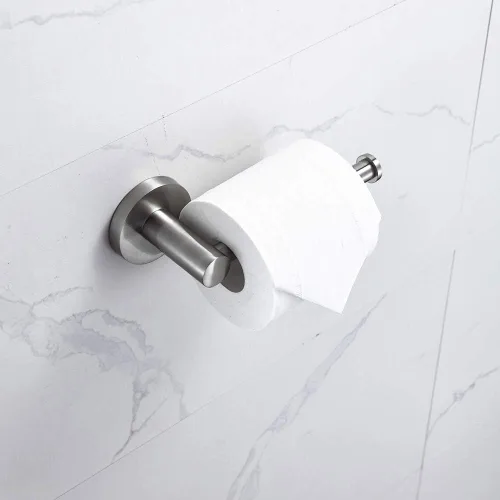 Miniatura 6 de Juego de accesorios de baño de 3 piezas montados en la pared, el juego de accesorios de baño incluye soporte para papel higiénico, anillo de toalla