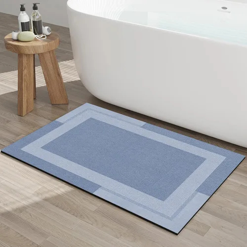 Miniatura 21 de YDKGL Alfombra de Baño Antideslizante, Respaldo de Goma Ultra Delgada Alfombras de Baño que Caben Debajo de la Puerta Secado Rápido Súper Absorbente