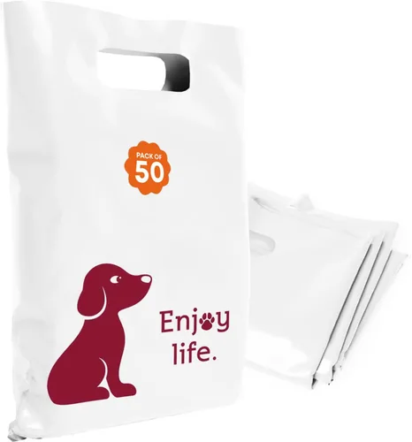 Miniatura 36 de Bolsas de plástico con asas – Bolsas de mercancía de 12 x 15 pulgadas para pequeñas empresas – Bolsas troqueladas para compras minoristas y Negro
