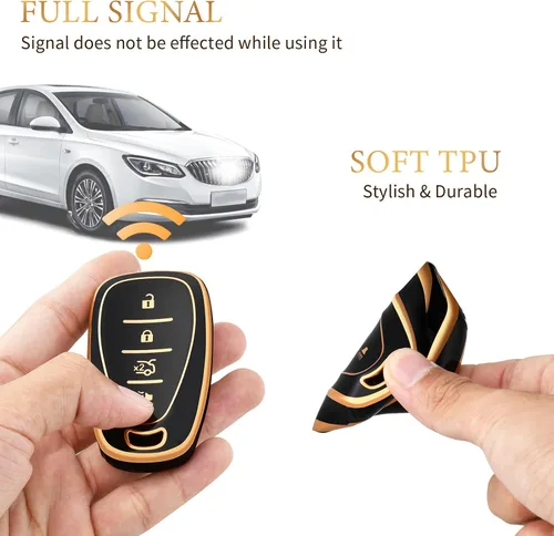 Miniatura 5 de OFFCURVE Funda para llavero Chevy Protector completo de TPU para Chevrolet Chevy Malibu Camaro Cruze Traverse Spark Equinox Sonic Volt Bolt 2016
