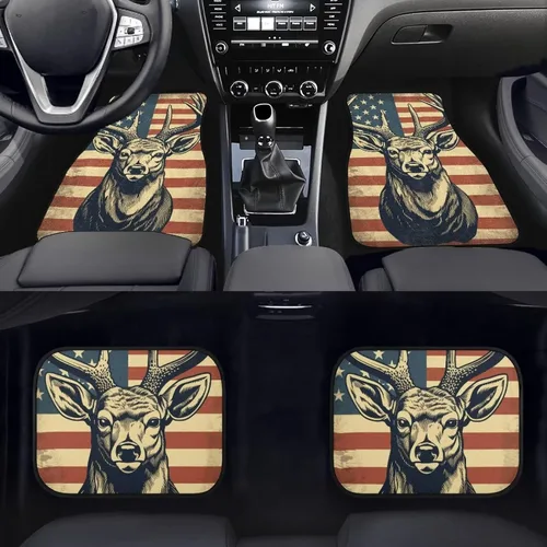Miniatura 28 de 4 alfombrillas delanteras y traseras para automóvil, SUV, furgoneta y camión, protección de suelo para todo tipo de clima, juego de accesorios