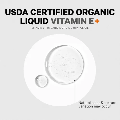 Miniatura 9 de Codeage Vitamina E líquida - Vitamina E orgánica certificada por el USDA, suministro de 2 meses - Acetato de tocoferol D-alfa, aceite de MCT