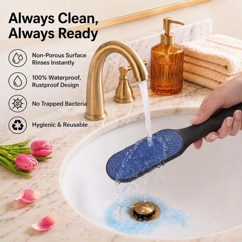 Miniatura 5 de ForPro Nano Glass - Removedor de callos para pies, limpiador de pies de doble cara para talones agrietados y piel muerta, herramienta de pedicura