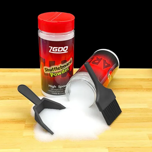 Miniatura 4 de Shuffleboard Sand Wax, juego de polvo de tejo de alta velocidad, juego de 2 latas de sal de tejo con mini cepillo