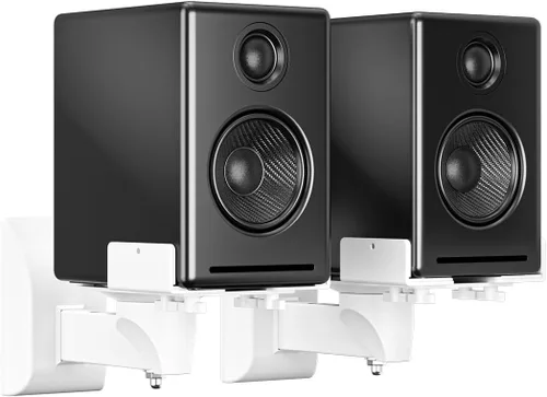 Miniatura 12 de suptek Soportes de pared para altavoces, soportes de altavoz dobles para altavoces de sonido envolvente, soporte universal, estantes giratorios