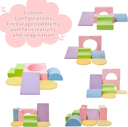 Miniatura 6 de IFNOW Juguetes de Escalada para Niños Pequeños de Interiores, Juego de 7 Piezas de Bloques de Escalada de Espuma para Niños Pequeños, Escalada