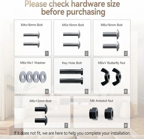 Miniatura 6 de C YECEN Barra de sonido se monta debajo de la TV o encima del televisor, soporte de barra de sonido ajustable en altura y profundidad, con brazos