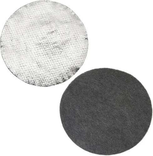 Miniatura 5 de 5 unids quemador de incienso negro ceniza colector pad 1.772 in estera ignífuga alta temperatura almohadilla de algodón fuego quemador de incienso