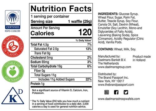 Miniatura 2 de Daelmans Stroopwafel Caramel - Los Stroopwafels Originales, Galletas de Gofres Holandesas Tostadas con un Relleno Cremoso y Mantecoso, Hechas