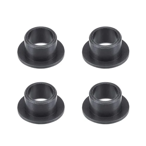 Miniatura 22 de uxcell - Cojinetes de manga con brida, 12 mm de diámetro interior, 14 mm de diámetro exterior, 10 mm de longitud, buje sin aceite envuelto en POM