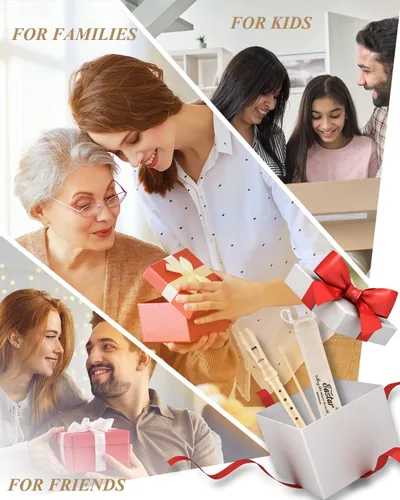 Miniatura 6 de Eastar Grabadora soprano para principiantes y niños, estilo barroco, grabador de llaves C, instrumento ABS clásico de 3 piezas con kit de limpieza