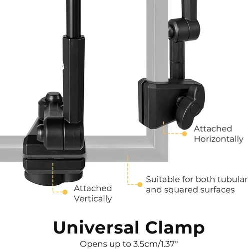 Miniatura 4 de Prospo Sombrilla para silla de playa con abrazadera ajustable universal, protección UV, sombrilla para exteriores, cochecitos, sillas de ruedas