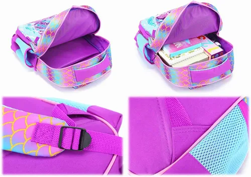 Miniatura 6 de THE Crafts Mochila escolar reversible con lentejuelas, ligera, para niños pequeños, para preescolar, jardín de infantes, primaria