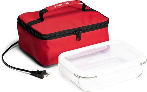 Miniatura 9 de HOTLOGIC Mini lonchera térmica - Calentador eléctrico portátil de alimentos para hombres y mujeres - Ideal para el trabajo, la oficina y la Rojo