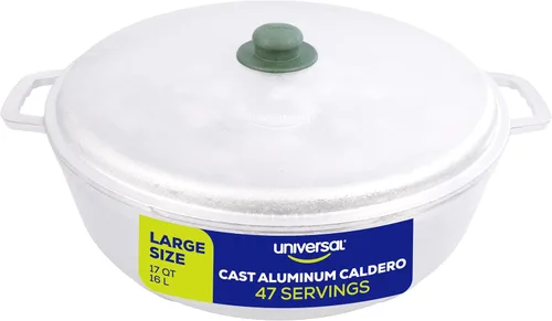 Miniatura 16 de Universal (Tamaño Pequeño) Caldero 7 Tazas - 2.4 QT / 2.3 L, Olla de Aluminio Inoxidable, Distribución de Calor Uniforme y Cocina Rápida, Olla