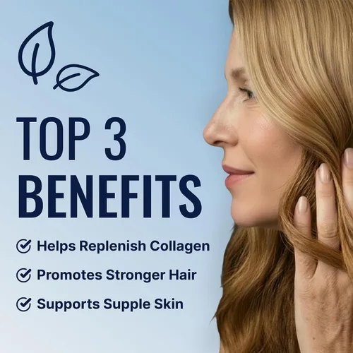 Miniatura 3 de Approved Science Colágeno en polvo – Péptidos de colágeno hidrolizados sin sabor para mujeres y hombres – de origen marino – cabello, piel, uñas