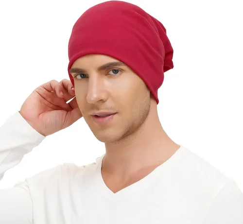 Miniatura 6 de Zando Gorro de algodón para hombre, gorro de calavera, para correr, ligero, hip-hop, enano, gorro para mujer