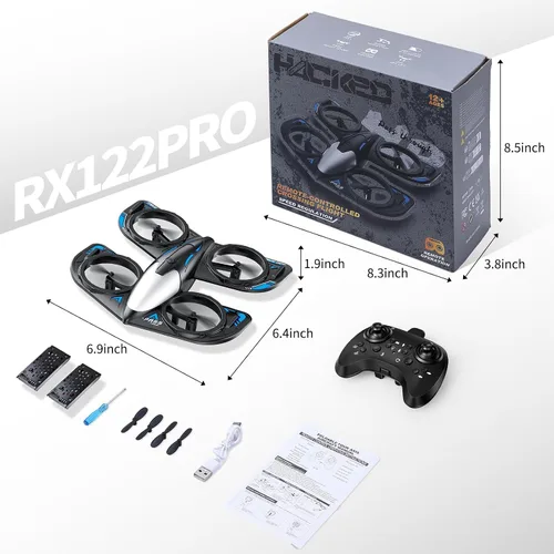 Miniatura 8 de RC Drone for Kids Beginners, Foam Remote Control Drone with Cool Lights, 360° Flip, Altitude Hold, 3 Speed Modes, Collision Protection and Ease of