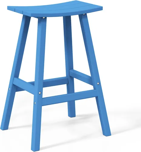 Miniatura 59 de WestinTrends Malibu - Juego de 2 taburetes para sillín para exteriores/patio, 24 alturas, color rojo
