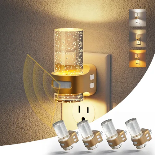 Miniatura 37 de JandCase Luz Nocturna de Vela, Luces Nocturnas que se Enchufan a la Pared, Blanco Suave 3000K, Brillo Ajustable 0-100LM, Sensor de Anochecer a