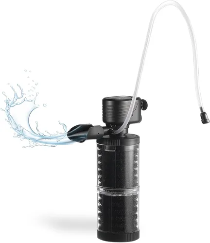 Miniatura 7 de XpertMatic - Filtro de acuario de 45 W, filtro sumergible para tanque de peces bomba de agua para tanques de peces de hasta 220 galones, filtro