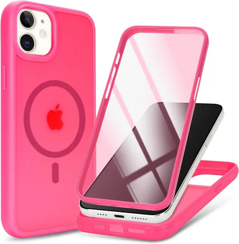 Miniatura 30 de Funda magnética para iPhone 12 mini con protector de pantalla integrado, compatible con MagSafe, para Apple 12 Mini, fundas de cuerpo completo