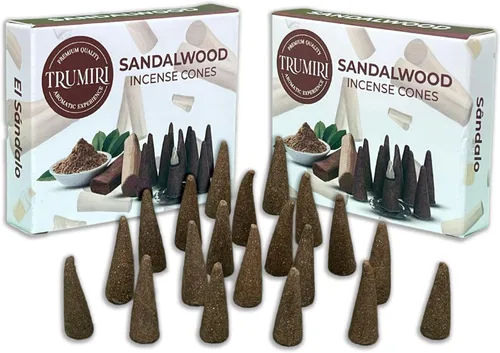 Miniatura 66 de TRUMIRI Incienso ámbar – Paquete de 20 conos (2 x 10) – Incienso de cono perfumado