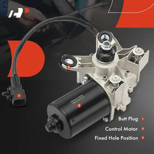 Miniatura 4 de A-Premium Motor del limpiaparabrisas delantero compatible con Chevrolet Captiva Sport 2008-2015 y Saturn Vue 2008-2010, Sport Utility, 4 pines