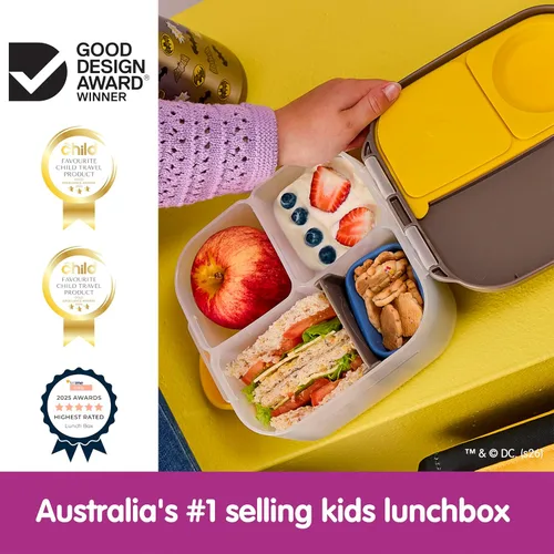 Miniatura 9 de b.box Mini lonchera de Batman, recipientes para aperitivos para niños, reutilizable, pequeña caja Bento para el almuerzo, contenedor de aperitivos