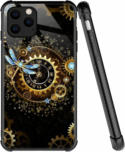 Miniatura 18 de ZHEGAILIAN Funda compatible con iPhone 7/8 Plus, funda de vidrio orgánico para niñas, mujeres y hombres, diseño de cuatro esquinas, antiarañazos, a