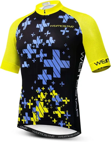 Miniatura 128 de Nuevo Pro cremallera completa hombres ciclismo Jersey manga corta Riding Shirt USA