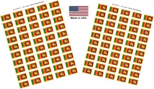 Miniatura 230 de 100 calcomanías de la bandera de Alaska; 1.5" x 1" hechas en Estados Unidos, calcomanías autoadhesivas de la bandera del estado para álbumes
