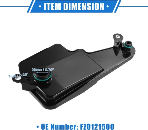 Miniatura 6 de Kit de filtro de transmisión automática compatible con Mazda 3 2012-2024 para Mazda 6 2014-2021, filtro de transmisión de motor negro de plástico