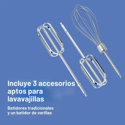 Miniatura 3 de Hamilton Beach Power Deluxe Batidora de Mano Eléctrica de 6 Velocidades con Estuche de Almacenamiento con Cierre a Presión, QuickBurst, Batidores
