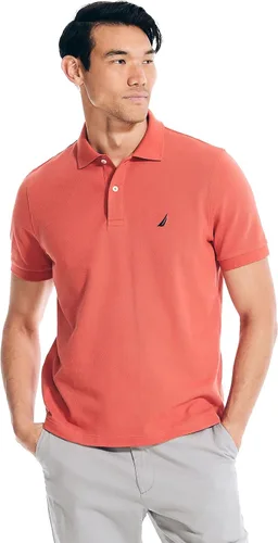 Miniatura 128 de Nautica playera polo clásica de mangas cortas, color sólido, para hombre