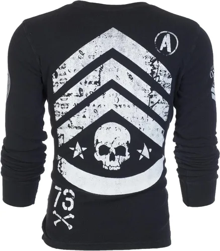 Miniatura 3 de Archaic by Affliction - Camisa térmica de manga larga para hombre, Negro