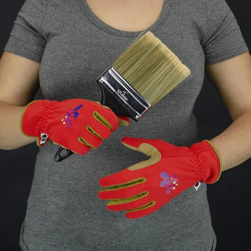 Miniatura 2 de Miracle-Gro MG86201 Guantes de palma de cuero sintético