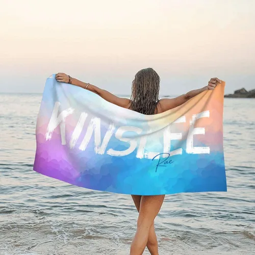 Miniatura 9 de Toalla de playa personalizada para niños y adultos, toallas de playa sin arena con nombre, toalla de playa personalizada de secado rápido, súper