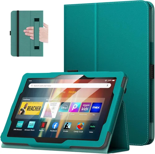 Miniatura 34 de MoKo - Funda compatible con la tablet Kindle Fire HD 8 y 8 Plus (10ª generación, versión de 2020), funda de soporte plegable y diseño delgado