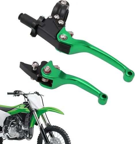 Miniatura 12 de JFG RACING Palanca de freno de embrague para motocicleta, palancas plegables de 7/8'' 22mm, aleación de aluminio, universal para CRF50, KLX, SSR