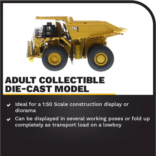 Miniatura 3 de Camión minero Caterpillar 794 AC 1:50 - Diecast Masters - Serie High Line - 85670