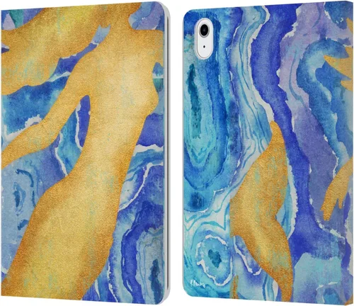 Miniatura 16 de Head Case Designs Funda de piel con licencia oficial de Paul Brent Agate Mermaid Coastal Book Wallet compatible con Apple iPad 10.2 2019/2020/2021