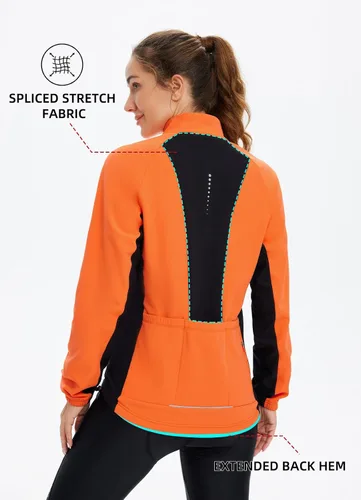 Miniatura 2 de BALEAF Chaqueta térmica de invierno para mujer, resistente al viento, al agua, softshell y clima frío, para correr, abrigada