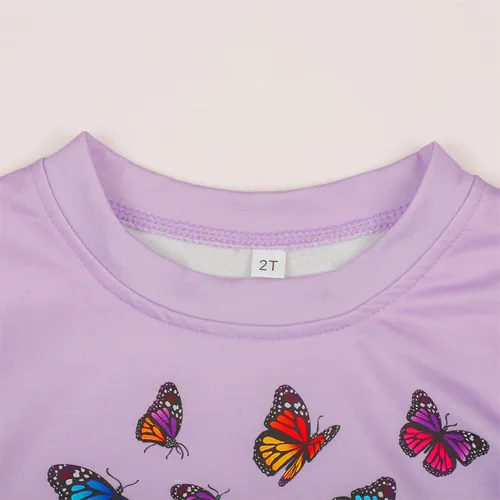 Miniatura 14 de Sudaderas para niñas pequeñas, cuello redondo, sin botones, de manga larga, para invierno, casual, ropa 2T-7T, Dinosaurio