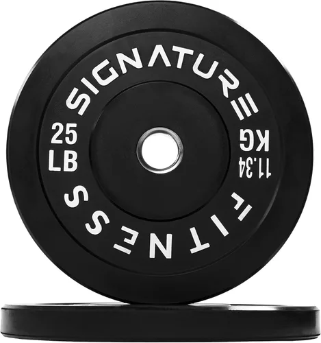 Miniatura 18 de Juego de placas olímpicas de amortiguación Fitvids, placas de peso de 2" para entrenamiento de fuerza y levantamiento de pesas, París o juego