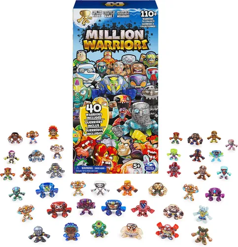 Million Warriors, Paquete de 40 figuras coleccionables, guerrero raro garantizado, juguetes sorpresa para niños y niñas a partir de 5 años (los