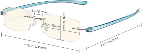 Miniatura 4 de CessBlu Lentes de lectura para computadora para hombres y mujeres, filtro de luz azul, antirreflejos, protección contra rayos UV, lentes de lectura
