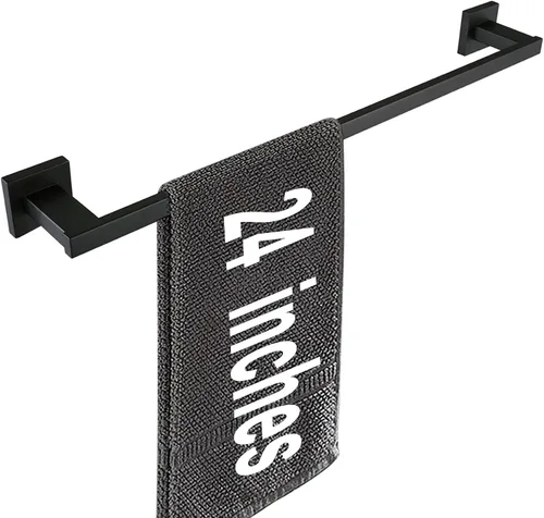 Miniatura 15 de LANC Toallero de mano para baño, montado en la pared, de níquel cepillado, toallero de baño de acero inoxidable de 12 pulgadas para inodoro
